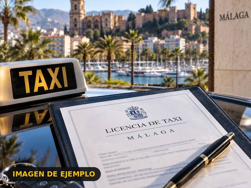 Licencia de taxi de Málaga · transmisión inmediata
