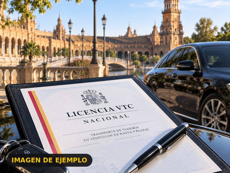 Licencia VTC nacional · sin cargas